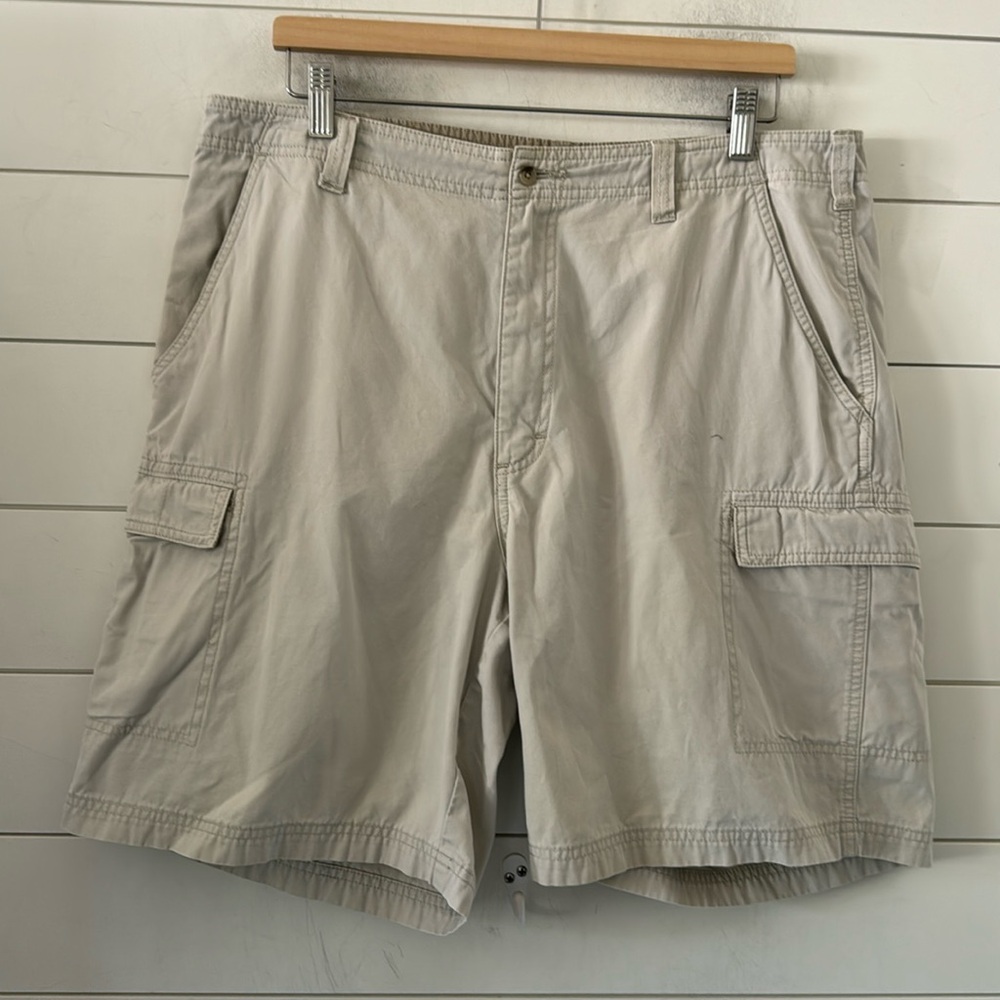 Vintage Cargo Woolrich W 36 Leg 8" Y2K 90’s Shorts Cotton Kahki